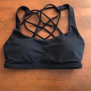 Black Lululemon athletica free to be (wild) bra